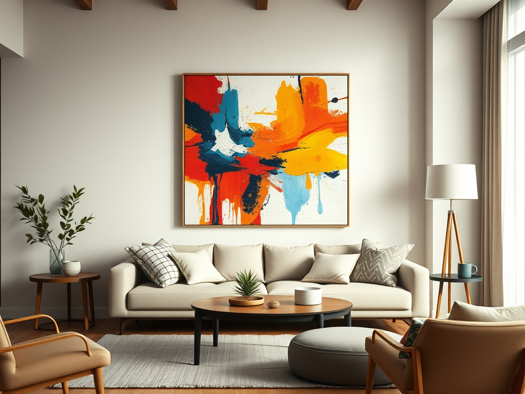 How to Choose the Perfect Abstract Painting for Your Vibrant Living Room: 6 Tips to Impress your Visitors